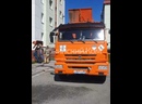 Рядом с домом 24 в 9 микрорайоне загорелся мусор в мусоровозе.