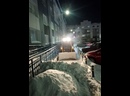 Механизированная очистка тротуара 2-1 заканчивается. УК «Нордстарт»